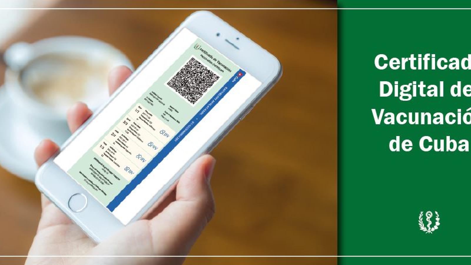 Disponible a partir de hoy Certificado Digital de Vacunación de Cuba