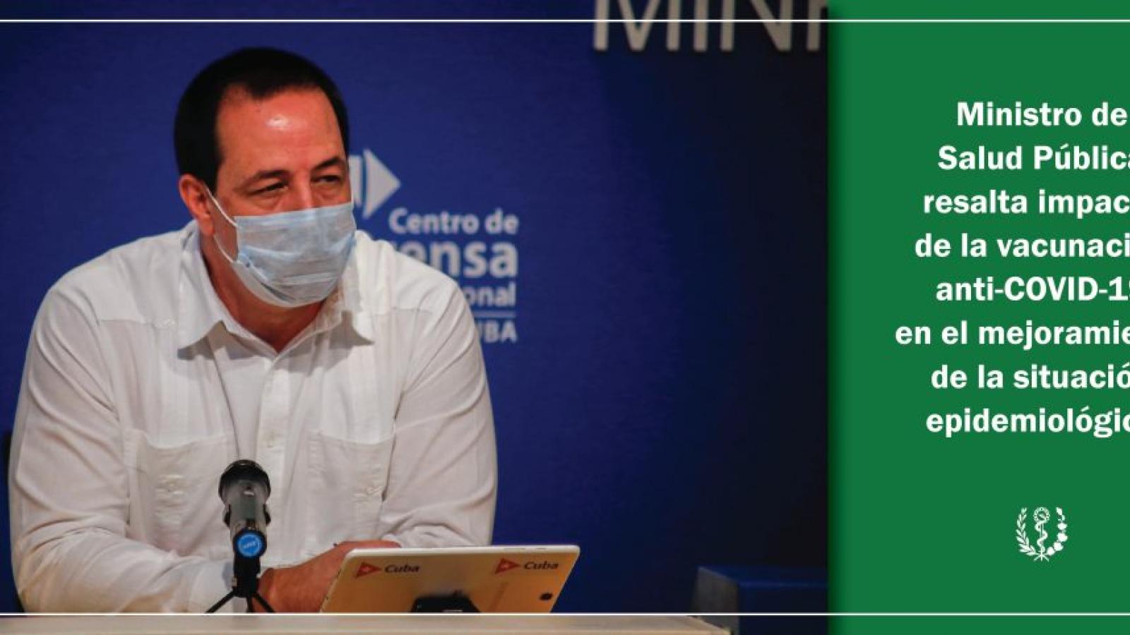 Ministro de Salud Pública resalta impacto de la vacunación anti-COVID-19 en el mejoramiento de la situación epidemiológica