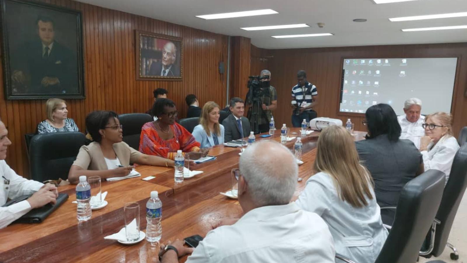 En La Habana, Directora Ejecutiva de ONUSIDA y Secretaria General Adjunta de las Naciones Unidas